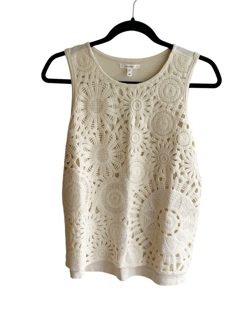 Maurices Crochet Front Tank Top